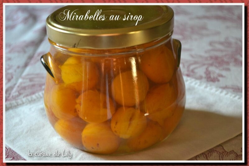 mirabelles au sirop