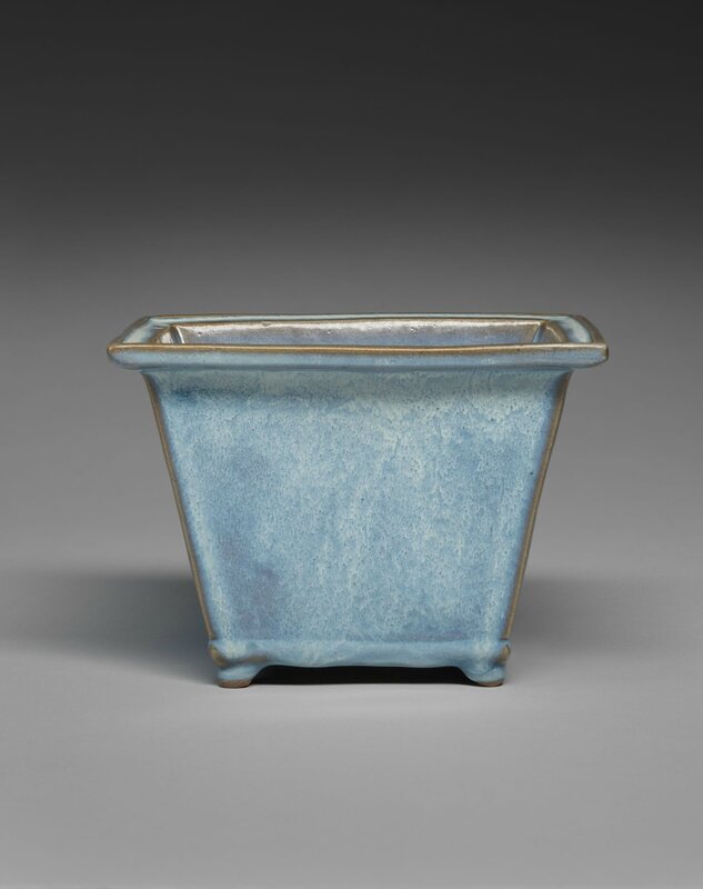 Rectangular Flowerpot with Four Small Feet, Ming dynasty, 1368-1644, probably 15th century, 1942