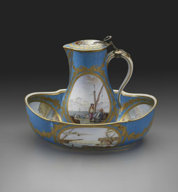 Water Jug and Basin, Sèvres Porcelain Manufactory,French, 1781