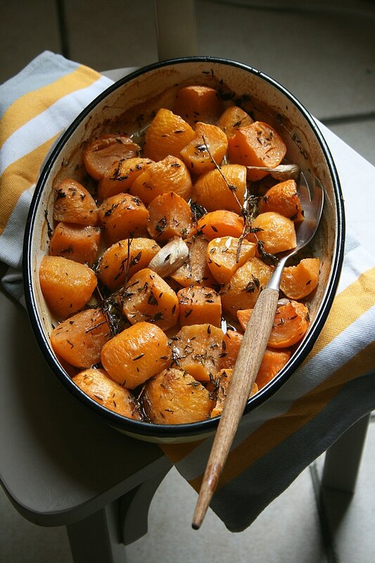 navets boules d'or rôti - passion culinaire