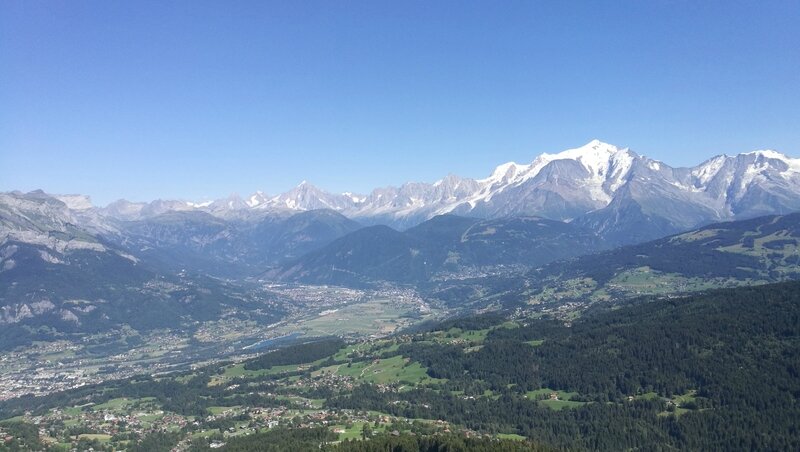 Cordon, randonnée belvédère, 2 panorama Mont Blanc