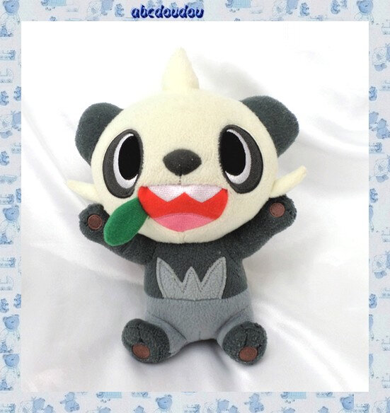 Doudou Peluche Pokemon Panda Pandespiègle Gris Et Blanc Tomy 22cm