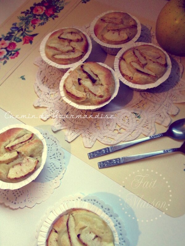 Muffins façon tarte aux pommes3