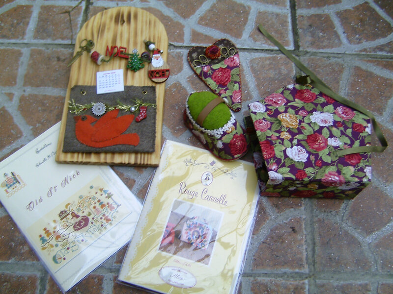 ensemble des cadeaux de Geneviève décembre 2019