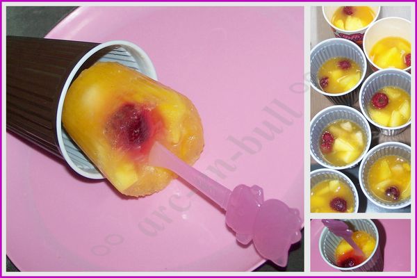 glace morceaux fruits 1