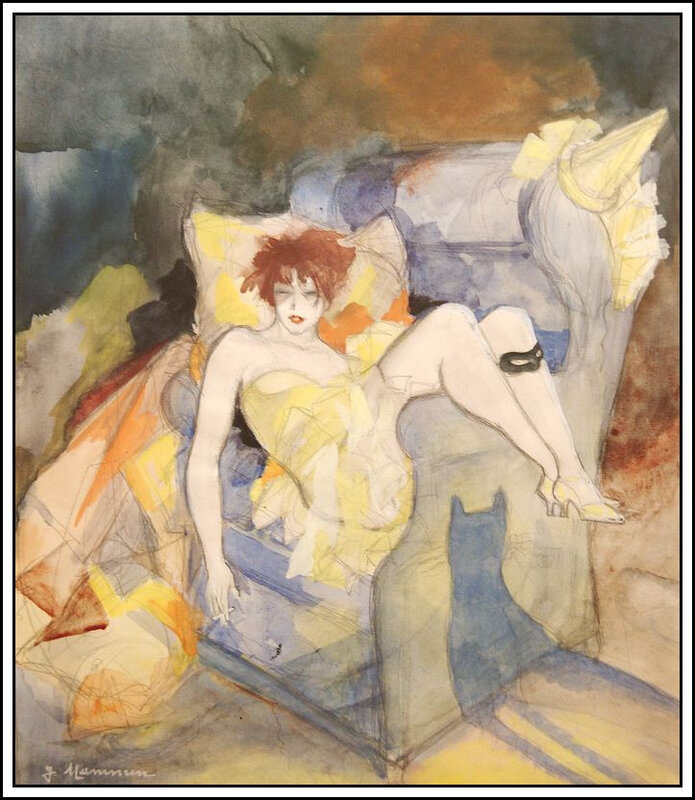 Jeanne Mammen - Sans titre (la belle femme) - 1928