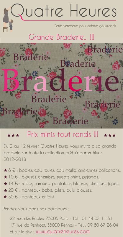 newsletter braderie