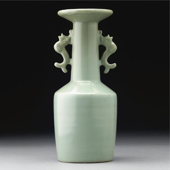 A rare large 'Longquan' celadon mallet vase, Southern Song dynasty