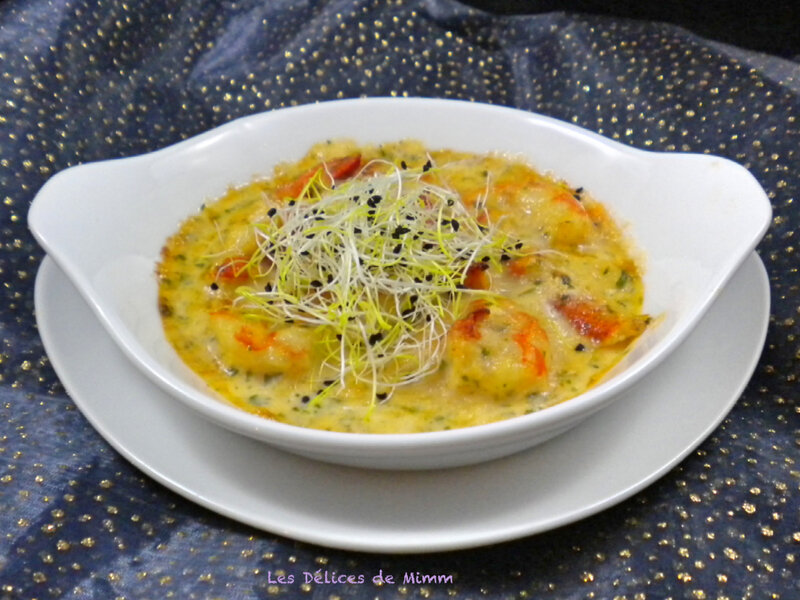 Cassolette de homard et scampis et une petite bisque en prime 2