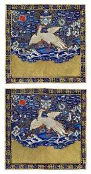 a_pair_of_embroidered_civil_officials_rank_badges_of_paradise_flycatch_d5477076h