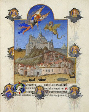 Le-Mont-Saint-Michel--Les-Tres-riches-heures-du-duc-de-Berry--XIVe