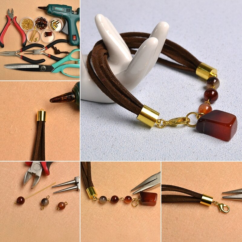 1080-Pandahall-Original-Project--How-to-Make-Simple-Agate-Beaded-Suede-Cord-Bracelet