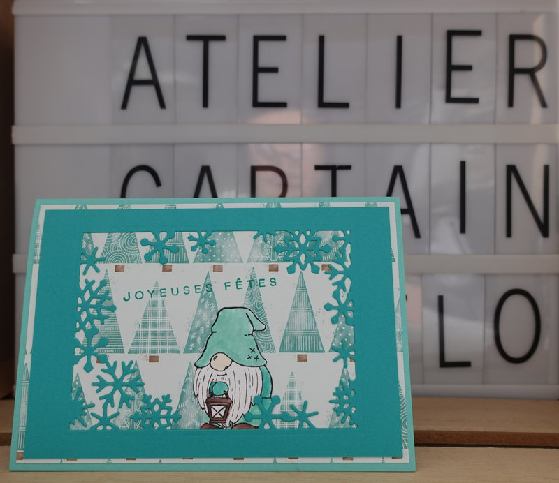 14a Carte Gnome, neige et flocons
