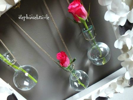 tuto déco, idée déco récup, soliflore dans un cadre, diy wall decor