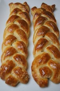 recettes Petites brioches feuilletées et tressées