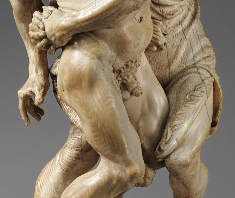 1650, Hercule et Achelous, ivoire de 11cm de h