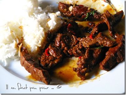 boeuf basilic thai