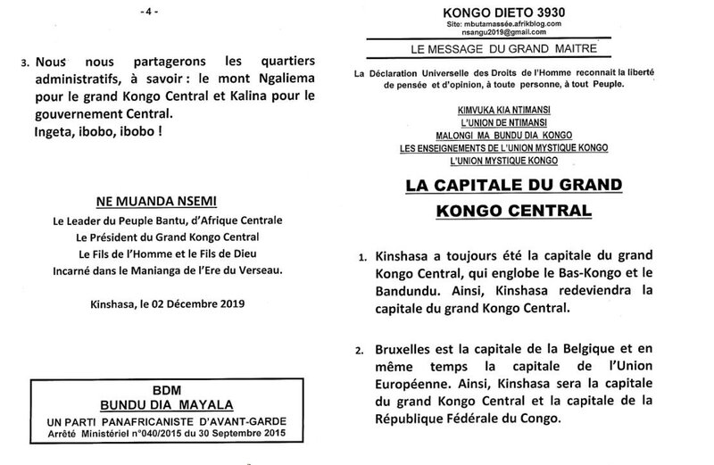 LA CAPITALE DU GRAND KONGO CENTRAL a