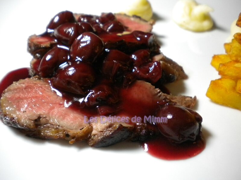 Magrets de canard, sauce aux cerises et au kirsch 3