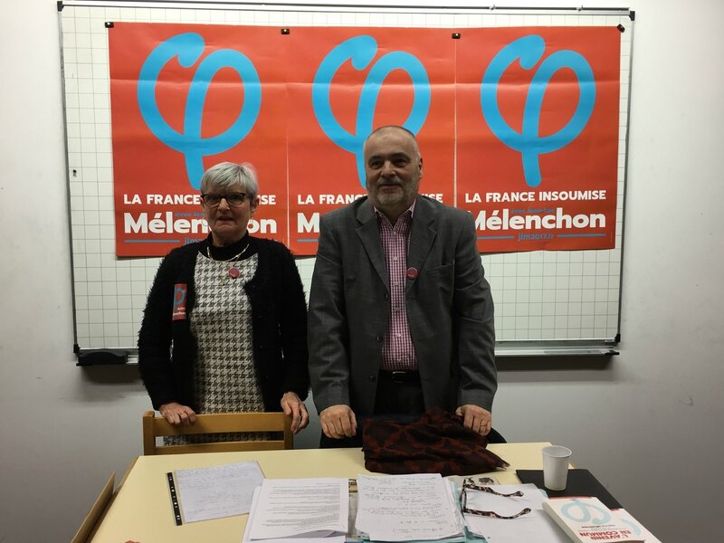 Patrick Grimbert Claudine Santier candidat France Insoumise sud Manche législatives 2017 Granville Avranches Jean-Luc Mélanchon