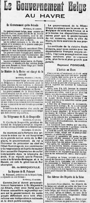 Le Petit Havre 15 10 1914