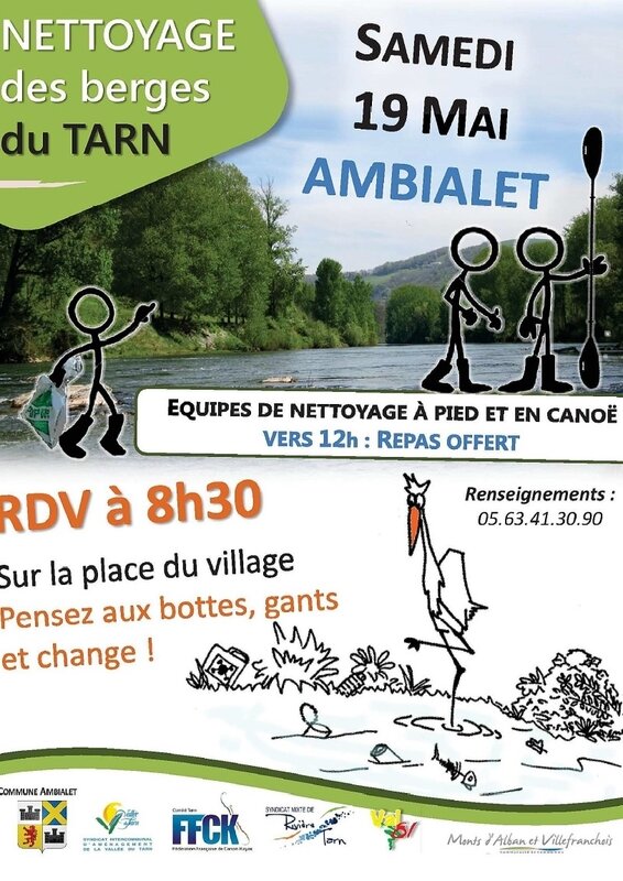 Nettoyage des berges du Tarn 2018