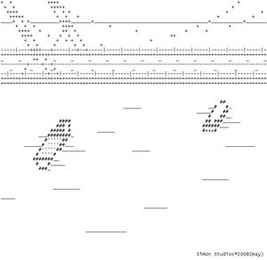 Pont suspendu (Art ASCII)