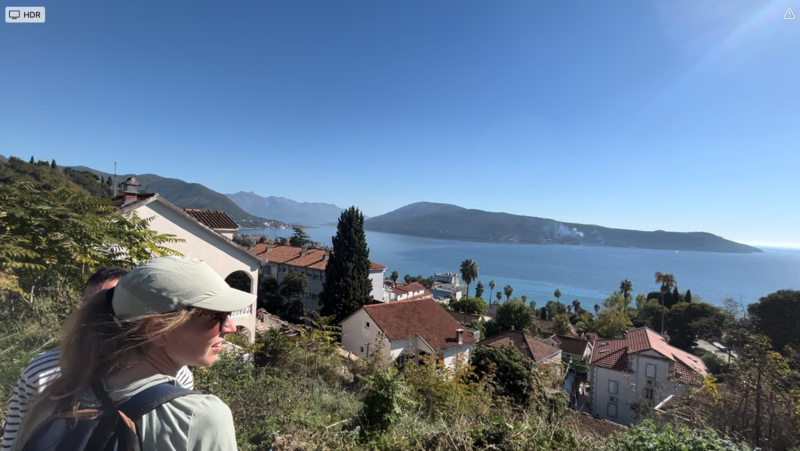 Herceg Novi, vue de la baie, 30 octobre 2022