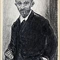  Jean-François <b>Raffaëlli</b>, Portrait de Joris-Karl Huysmans