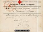 carte de la société de secours, qui ne fut pas envoyée
