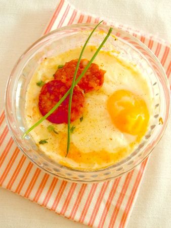 oeufs cocotte tomates chorizo piment chevre (28)