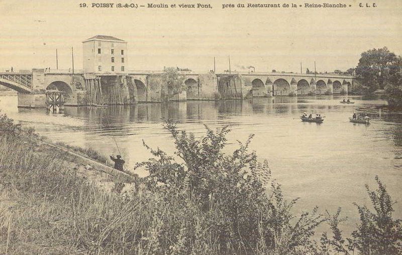 POISSY Moulin et vieux pont
