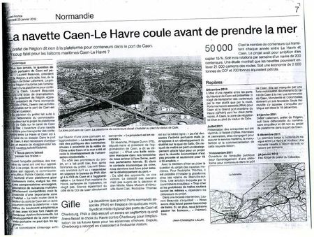 MORT du port de Caen