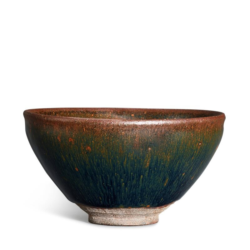 A Jian 'hare's fur' temmoku bowl, Song dynasty