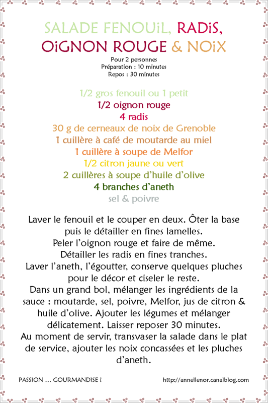 Salade fenouil, radis, oignon rouge & noix_fiche