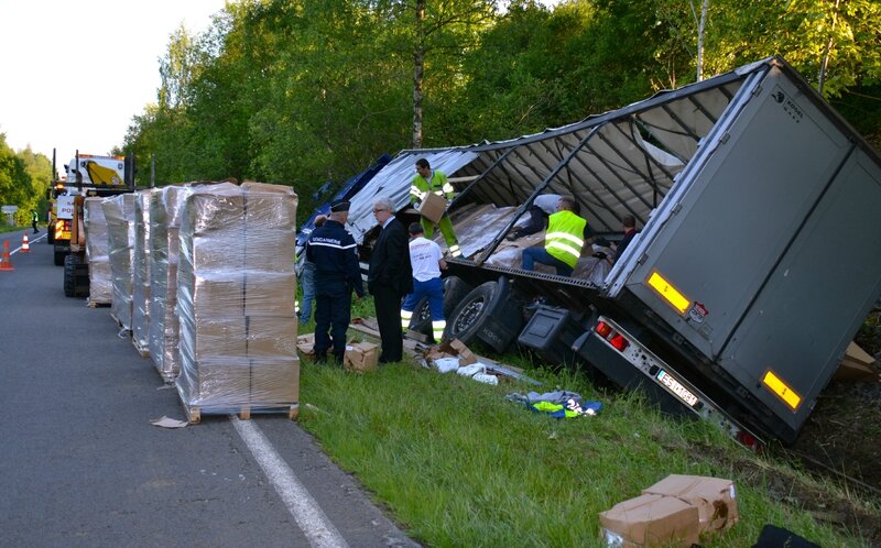ACCIDENT POIDS-LOURD POLONAIS 2014 RD 3050