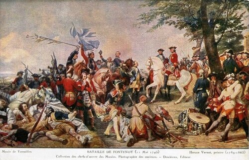CPA Bataille de Fontenoy Horace Vernet 1789 1863