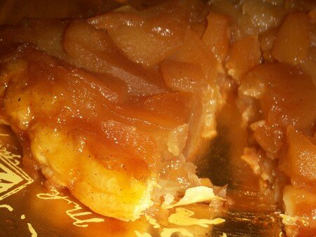Tatin de pommes et poires au caramel d’orange recettes dessert Gateau tatin aux poires