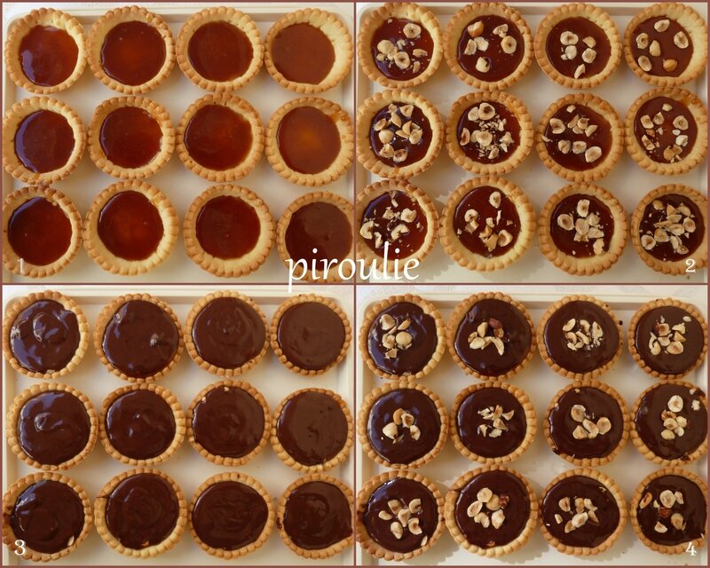 tartelettes caramel chocolat