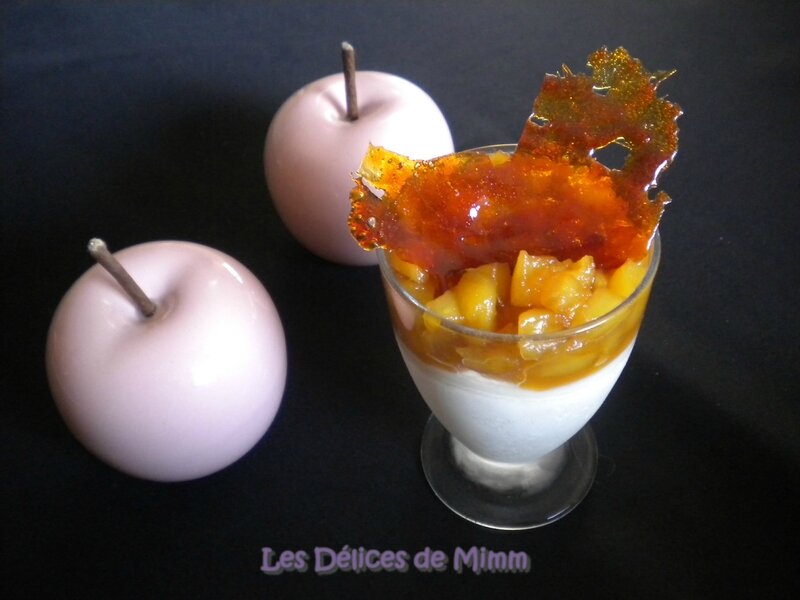 Sundae vanille aux pommes caramélisées et au rhum (sans sorbetière) 2