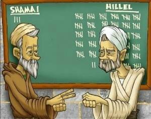 Chamai et HIlel en discussion