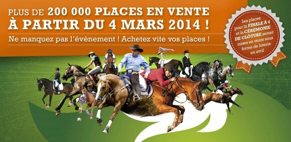 Jeux Équestres Mondiaux FEI Alltech 2014 billetterie