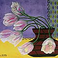 052 - Tulipes au vase taille de guêpe