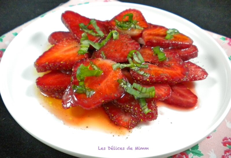 Carpaccio de fraises tout simple 2