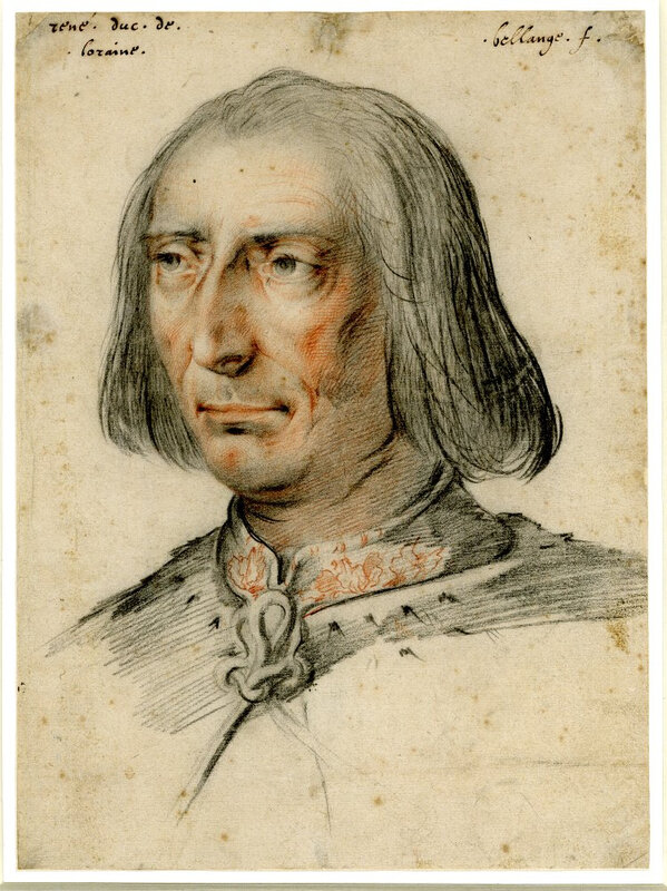 Portrait de René II par Bellange (cliché britishmuseum.org)