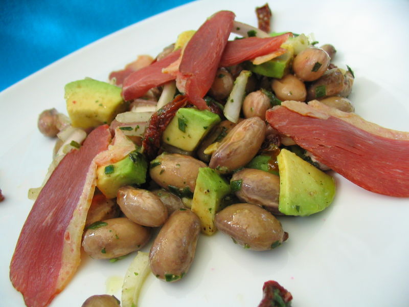 Salade aux haricots de Paimpol Rouges