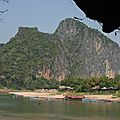 Le Mekong vu de la grotte de Pak Ou