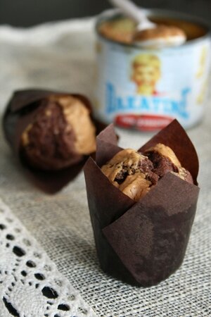 Muffins chocolat noix de pecan et beurre de cacahuettes 3