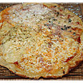Pizza roquefort , raclette, mozzarella