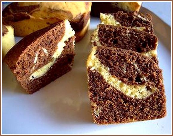 Marbré chocolat et pâte de noisette
